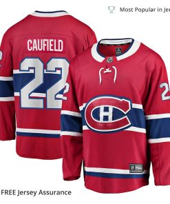 Cole Caufield Jersey – Men’s Montreal Canadiens 2017-18 Red Home Breakaway Replica