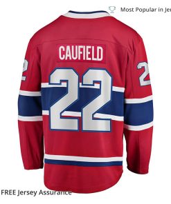 Cole Caufield Jersey - Men's Montreal Canadiens 2017-18 Red Home Breakaway Replica