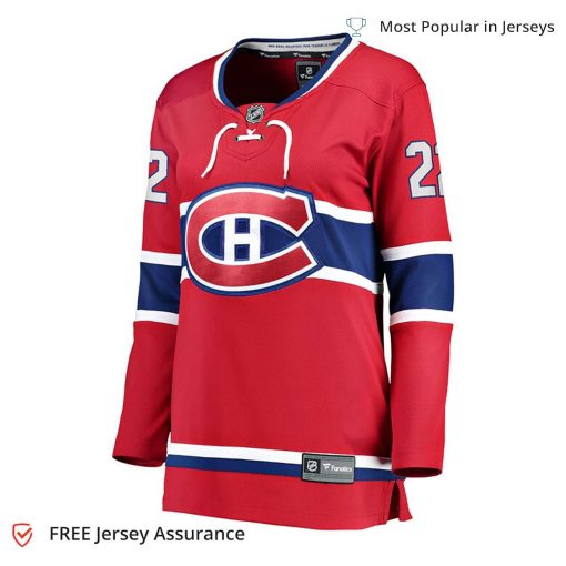 Cole Caufield Jersey – Women’s Montreal Canadiens 2017-18 Red Home Breakaway Replica