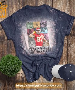 Best Travis Kelce The Eras Tour Shirt, Vintage Travis Kelce Bleached T-Shirt, Football Fan Gifts for Men and Women
