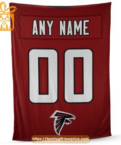 Atlanta Falcons Blanket-Inspired NFL Blanket – Customizable with Names & Number - Perfect Personalized Blankets 1