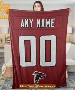 Atlanta Falcons Blanket-Inspired NFL Blanket – Customizable with Names & Number - Perfect Personalized Blankets 2