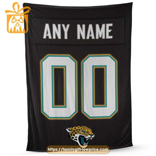 Jacksonville Jaguars Blanket-Inspired NFL Jersey – Customizable with Names & Number – Perfect Personalized Blankets