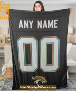 Jacksonville Jaguars Blanket-Inspired NFL Jersey – Customizable with Names & Number - Perfect Personalized Blankets 1