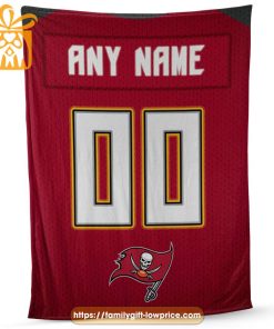 Tampa Bay Buccaneers Blanket-Inspired NFL Jersey – Customizable with Names & Number - Perfect Personalized Blankets 2