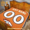 Denver Broncos Blanket-Inspired NFL Jersey – Customizable with Names & Number – Perfect Personalized Blankets