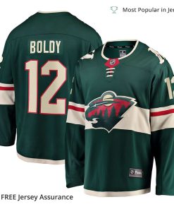 Matt Boldy Jersey – Men’s Minnesota Wild Green Home Breakaway Player