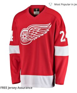 Mens Bob Probert Jersey Detroit Red Wings Red Premier Breakaway Retired Player 1