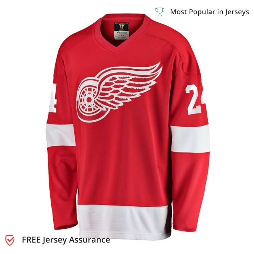 Men’s Bob Probert Jersey – Detroit Red Wings Red Premier Breakaway Retired Player