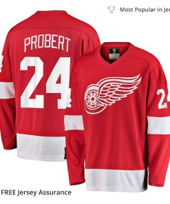 Men’s Bob Probert Jersey – Detroit Red Wings Red Premier Breakaway Retired Player