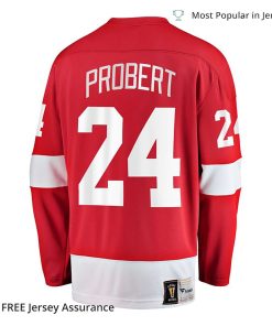 Mens Bob Probert Jersey Detroit Red Wings Red Premier Breakaway Retired Player