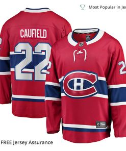 Men’s Cole Caufield Jersey – Montreal Canadiens Red Home Premier Breakaway