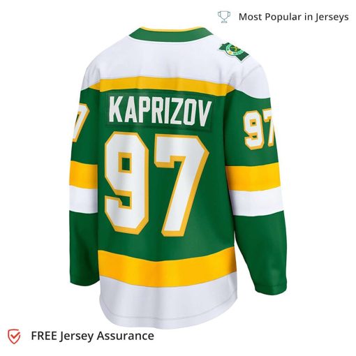 Men’s Kirill Kaprizov Jersey – Minnesota Wild Green 2023/24 Alternate Premier Breakaway Player