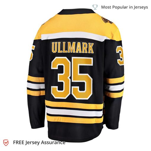 Men’s Linus Ullmark Jersey – Boston Bruins Black Home Breakaway Player