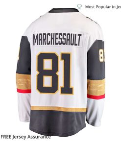 Mens Marchessault Jersey Vegas Golden Knights White 2023 Stanley Cup Champions Away Breakaway Player