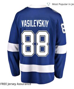Mens Vasilevskiy Jersey Tampa Bay Lightning Blue Home Premier Breakaway Player 2