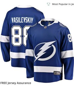 Mens Vasilevskiy Jersey Tampa Bay Lightning Blue Home Premier Breakaway Player