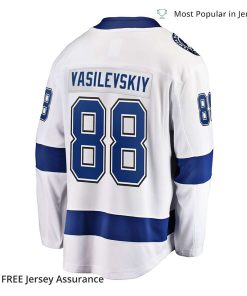 Mens Vasilevskiy Jersey Tampa Bay Lightning White Away Premier Breakaway Player 2