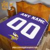 Minnesota Vikings Blanket-Inspired NFL Jersey – Customizable with Names & Number – Perfect Personalized Blankets