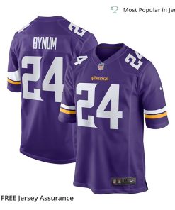 Nike Mens Camryn Bynum Jersey Minnesota Vikings Purple Player Game 2