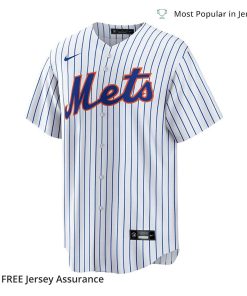 Nike Mens Francisco Alvarez Jersey New York Mets White Replica Player 1