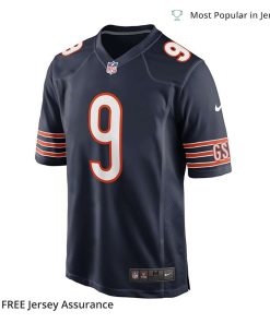Nike Mens Jaquan Brisker Jersey Chicago Bears Navy Game Player 1