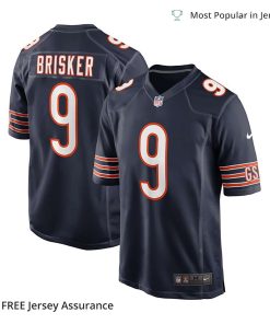 Nike Mens Jaquan Brisker Jersey Chicago Bears Navy Game Player 2