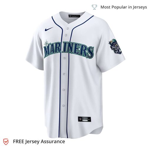 Nike Men’s Julio Rodriguez All Star Jersey – Seattle Mariners White Home 2023