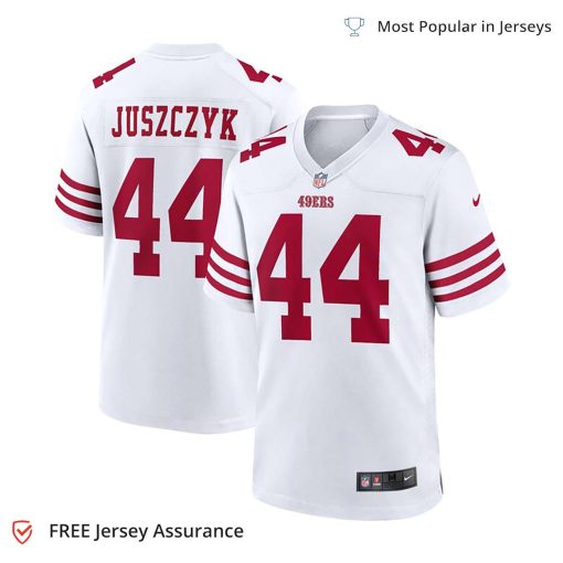 Nike Men’s Kyle Juszczyk Jersey – San Francisco 49ers White Player Game
