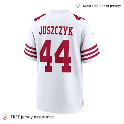 Nike Men’s Kyle Juszczyk Jersey – San Francisco 49ers White Player Game