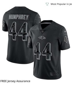 Nike Men’s Marlon Humphrey Jersey – Baltimore Ravens Black RFLCTV Limited