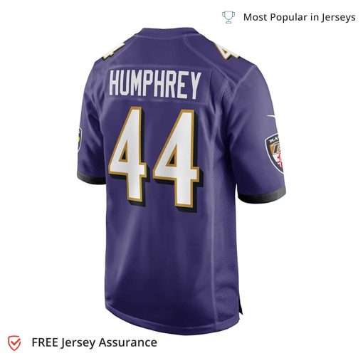 Nike Men’s Marlon Humphrey Jersey – Baltimore Ravens Purple Game Team