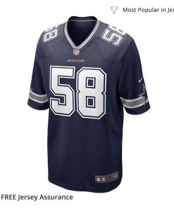 Nike Mens Mazi Smith Jersey Dallas Cowboys Navy 2023 NFL Draft First Round Pick Game 1