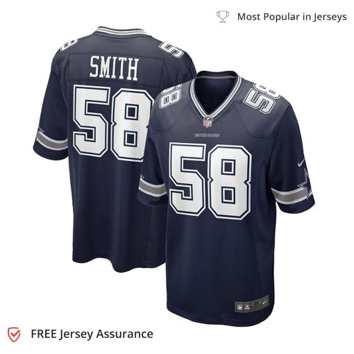 Nike Men’s Mazi Smith Jersey – Dallas Cowboys Navy 2023 NFL Draft First Round Pick Game