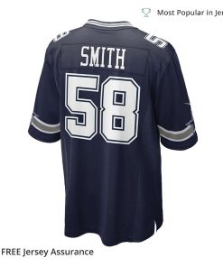 Nike Mens Mazi Smith Jersey Dallas Cowboys Navy 2023 NFL Draft First Round Pick Game