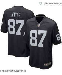 Nike Men’s Michael Mayer Jersey – Las Vegas Raiders Black 2023 NFL Draft Pick Game