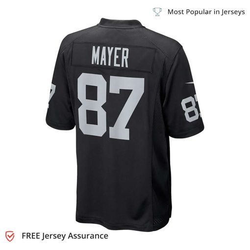 Nike Men’s Michael Mayer Jersey – Las Vegas Raiders Black 2023 NFL Draft Pick Game