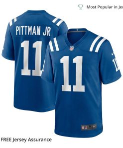 Nike Mens Michael Pittman Jr Jersey Indianapolis Colts Royal Game Player 2
