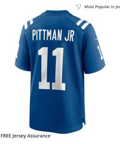 Nike Mens Michael Pittman Jr Jersey Indianapolis Colts Royal Game Player