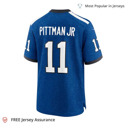 Nike Men’s Michael Pittman Jr Jersey – Indianapolis Colts Royal Indiana Nights Alternate Game