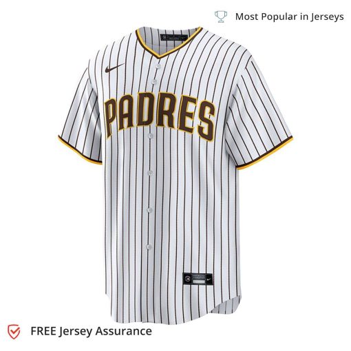 Nike Men’s Musgrove Jersey – San Diego Padres White Replica Player