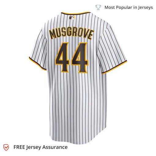 Nike Men’s Musgrove Jersey – San Diego Padres White Replica Player