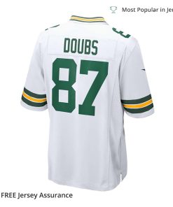 Nike Mens Romeo Doubs Jersey Green Bay Packers White Game Player