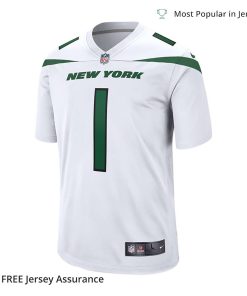 Nike Mens Sauce Gardner Jersey New York Jets White Player Game 1