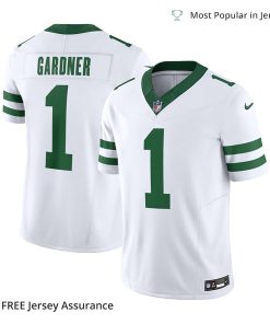 Nike Men’s Sauce Gardner Jersey – New York Jets White Vapor F.U.S.E. Limited