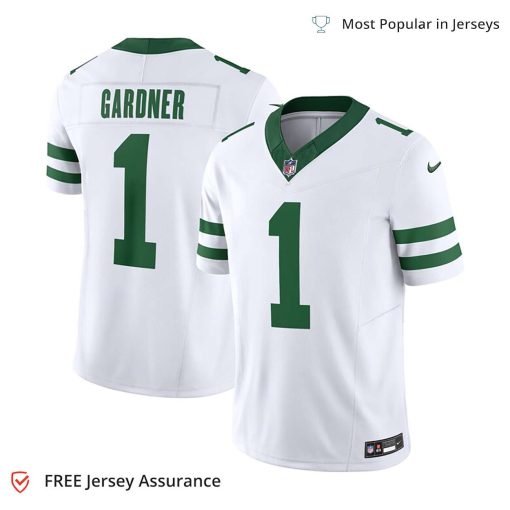 Nike Men’s Sauce Gardner Jersey – New York Jets White Vapor F.U.S.E. Limited