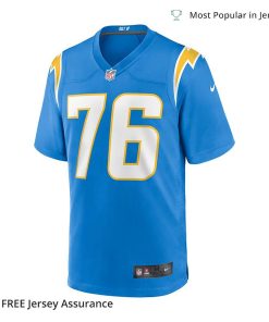 Nike Mens Will Clapp Jersey Los Angeles Chargers Powder Blue Game 1