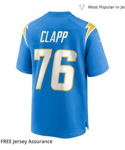 Nike Mens Will Clapp Jersey Los Angeles Chargers Powder Blue Game