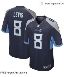 Nike Men’s Will Levis Jersey – Tennessee Titans Navy 2023 NFL Draft Pick Game