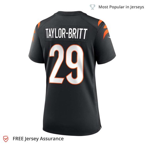 Nike Women’s Cam Taylor Britt Jersey – Cincinnati Bengals Black Game Player